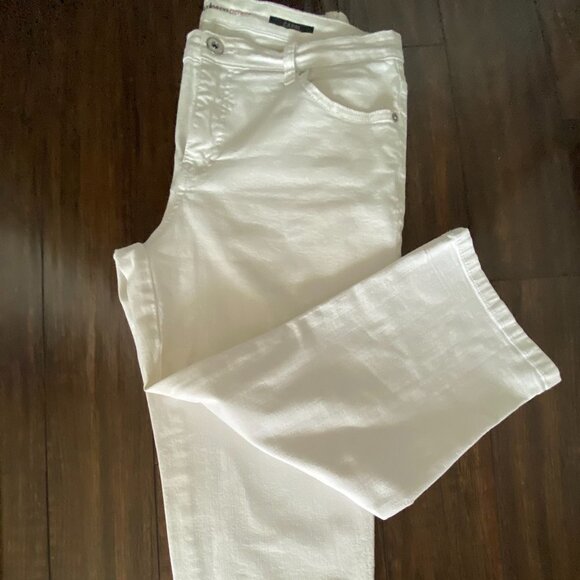 STYLE &CO DENIM CAPRI WOMEN'S WHITE SIZE 12 - Picture 4 of 5